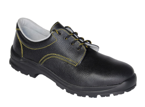 SCARPE BASSE S3 HRO PELLE NERA MAGGIORATE INOX