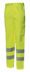 PANTALONE COTTON/POLY HV GIALLO