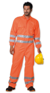 TUTA  INTERA  COTTON/POLY ARANCIO HV