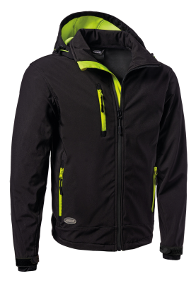 SOFT-SHELL NERO C/CAPPUCCIO STACCABILE