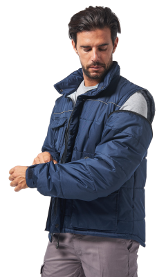 ++GIACCA NYLON BLU M/STACCABILI