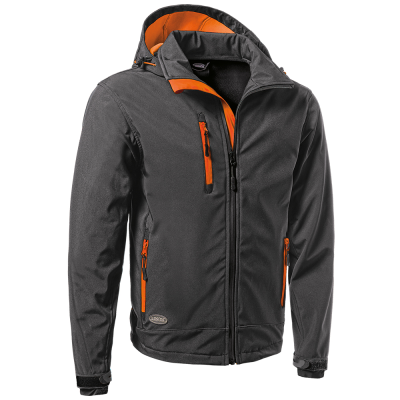 ++SOFT-SHELL GRIGIO/ARANCIO C/CAPP.STACCABILE