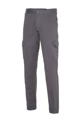 ++PANTALONE 98%COTONE 2% LYCRA GRIGIO C/TASCONI