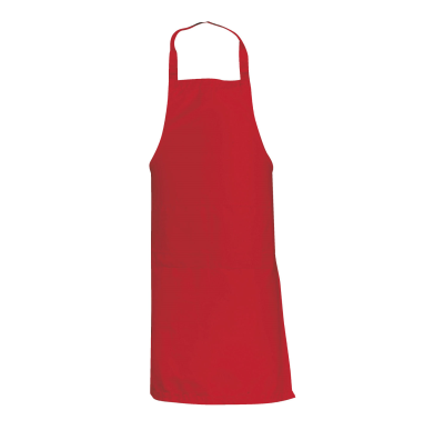 GREMBIULE ROSSO CLASSICO DUE TASCHE FRON